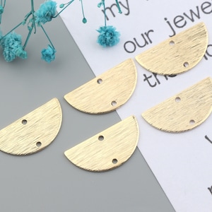 Semicircle shape earring accessories,Brass earrings,Earring findings,Earring connector,Earring charms,Earring pendant Earring parts SE0112