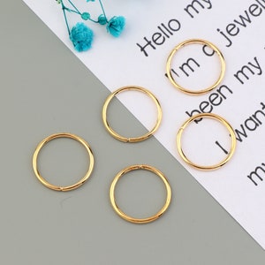 20PCS 1.2mm * 16mm gold-plated jump ring, gold-plated open jump ring, used for jewelry processing and jewelry accessories SE0042