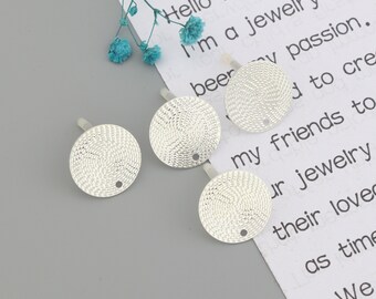 Silver plated alloy earring-Earring charms-earring connector-earring pendant-earring findings-Earrings stud findings parts supply SE0281