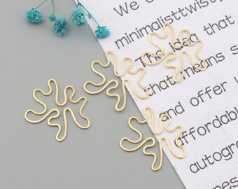 Special shape brass earring connector,Brass earrings,Earring findings,Earring connector,Earring charms,Earring pendant Earring parts SE0399