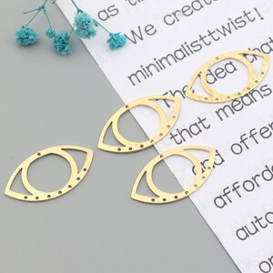 Oval brass earring connector,Brass earrings,Earring findings,Earring connector,Earring charms,Earring pendant Earring parts SE0408