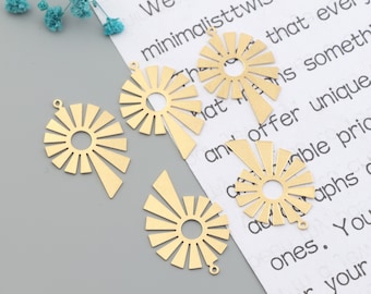 Special shape brass earrings pendant,Brass earrings,Earring findings,Earring connector,Earring charms,Earring pendant Earring parts SE0404