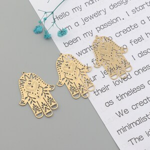Palm shape brass earring accessories,Brass earrings,Earring findings,Earring connector,Earring charms,Earring pendant parts SE0215