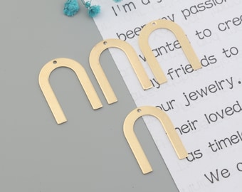 Arch shape brass earrings accessories,Brass earrings,Earring findings,Earring connector,Earring charms,Earring pendant parts SE0197