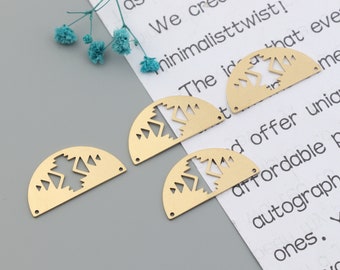 Halve cirkel vorm oorbel accessoires, koperen oorbellen, oorbel bevindingen, oorbel connector, oorbel charmes, oorbel hanger oorbel onderdelen SE0402