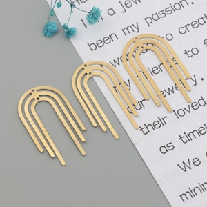 Arch shape brass earrings accessories,Brass earrings,Earring findings,Earring connector,Earring charms,Earring pendant parts SE0224