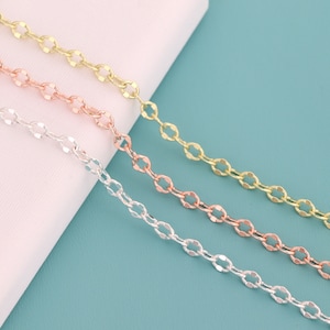 Purchase high-quality 3.6mm paperclip shaped silver filled round chains, for jewelry production supplies, for jewelry loose chain, SE0489