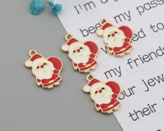 Alloy Earring Pendant,Christmas ornaments,Santa Claus shape earrings,Earring findings,Earring charms,Earring pendant parts  SE0179
