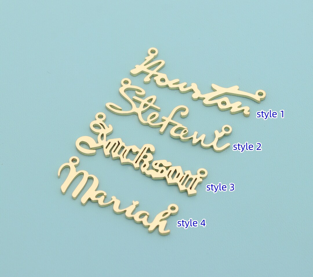 Customized Name Connectors, Personalized Name Connectors, for Jewelry