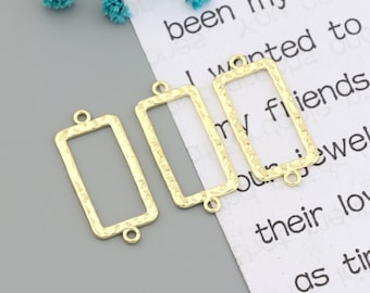 Vergoldete rechteckige Legierung Stecker-Ohrring Charms-Ohrring Stecker-Ohrring Anhänger-Ohrring Ergebnisse-Ohrringe Stud Teile liefern SE0357