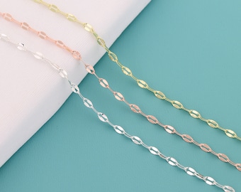 Purchase high quality 2mm dapped sequin silver filled flat chain, for jewelry production supplies, for jewelry bulk chain SE0491