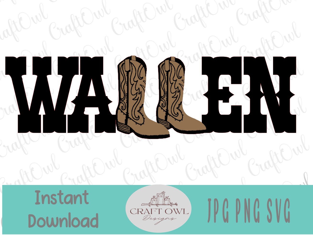 Wallen Cowboy Boots Svg Gift for Mom Diy Shirt Girls Rodeo 