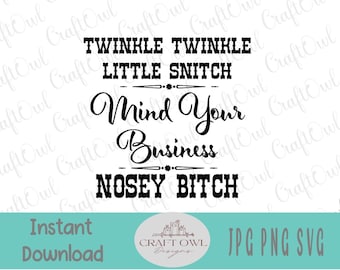 Twinkle twinkle little snitch/Sign Art/ Sublimation / T Shirt Design / Mugs / Tees / SVG / PNG / JPG / Instant Digital Download Image File