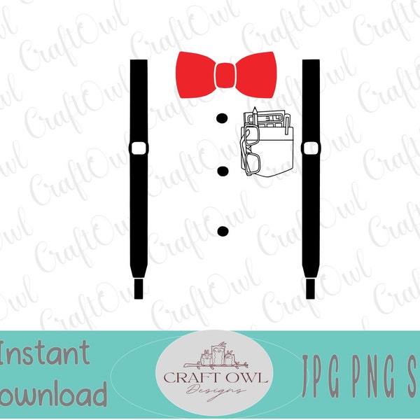 Suspenders Handsome Little Dude, Baby Nerd, SVG png jpg,cutting files for Cricut and Silhouette, digital print for iron-on, sublimation