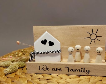 Holzschild Familie Deko Geschenk für Familie