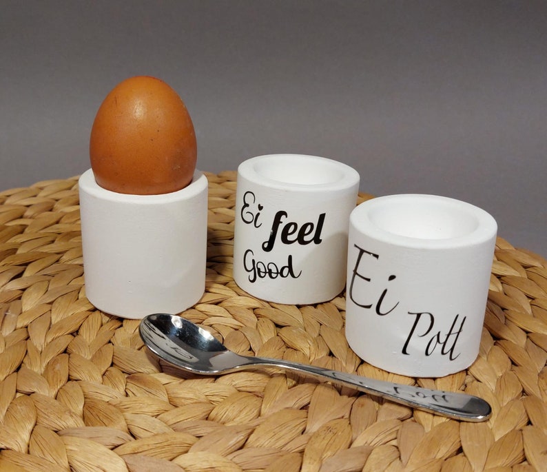 Egg cup egg holder Raysin white image 1