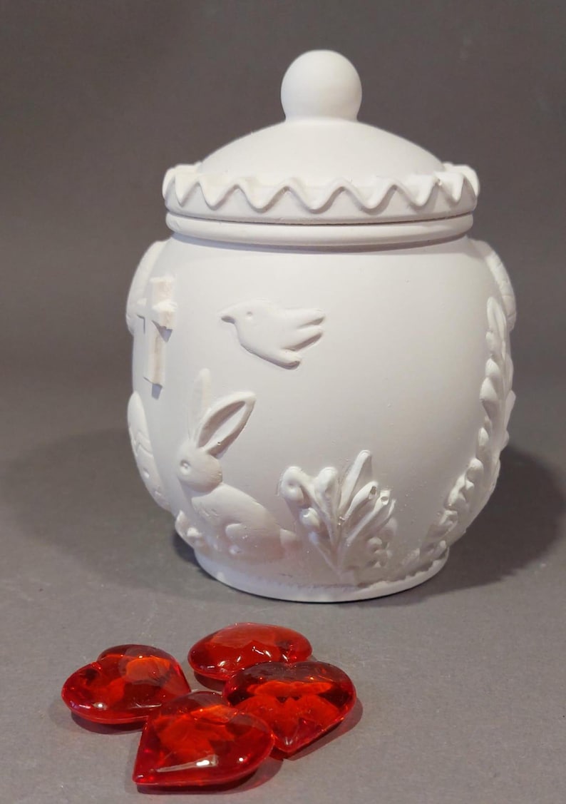 Edle Motiv-Dose „Osterzauber“ – Handgefertigt aus Raysin Bild 1