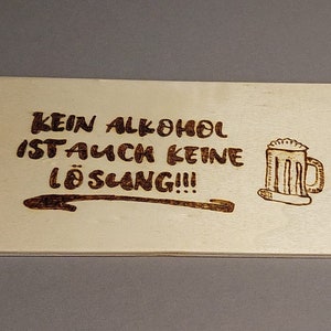 Kunststoff-Schild mit Spruch Alkohol Nüchtern Saufen Kreis Vollgas Parodie  Ortsschild Türschild lustig PVC MoonWorks®