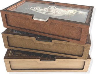 present presentation box 4"x6" Wood Photo Box | and USB Drive Holder (15x10 cm photo packaging) Wedding Photo Presentation Box