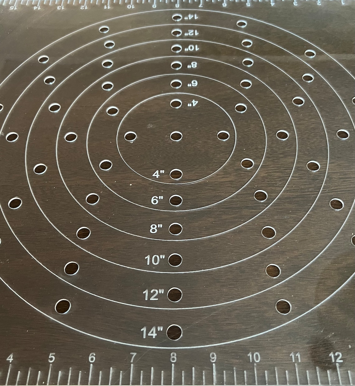 Cake Dowel Placement Guide Tiered Cakes Baking Tools Cake Etsy