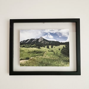 Boulder, Colorado DIGITAL PRINT; Flatiron mountain wall decor, home decor; University of Colorado Boulder; UCB art; sunflower art