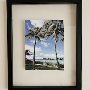 Jupiter, Florida Palm Tree DIGITAL PRINT Lighthouse Wall Decor; Intracoastal waterway; green grass and palm trees; unique wall art; coastal