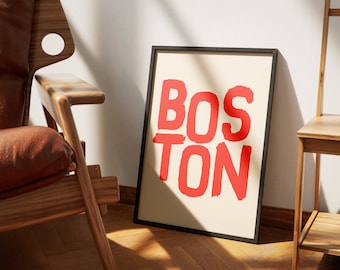 Boston City Print, Boston Art Print, Boston City Art Print, Boston City Art, Boston Art, Boston Wall Art, Boston Printable, Boston Gift