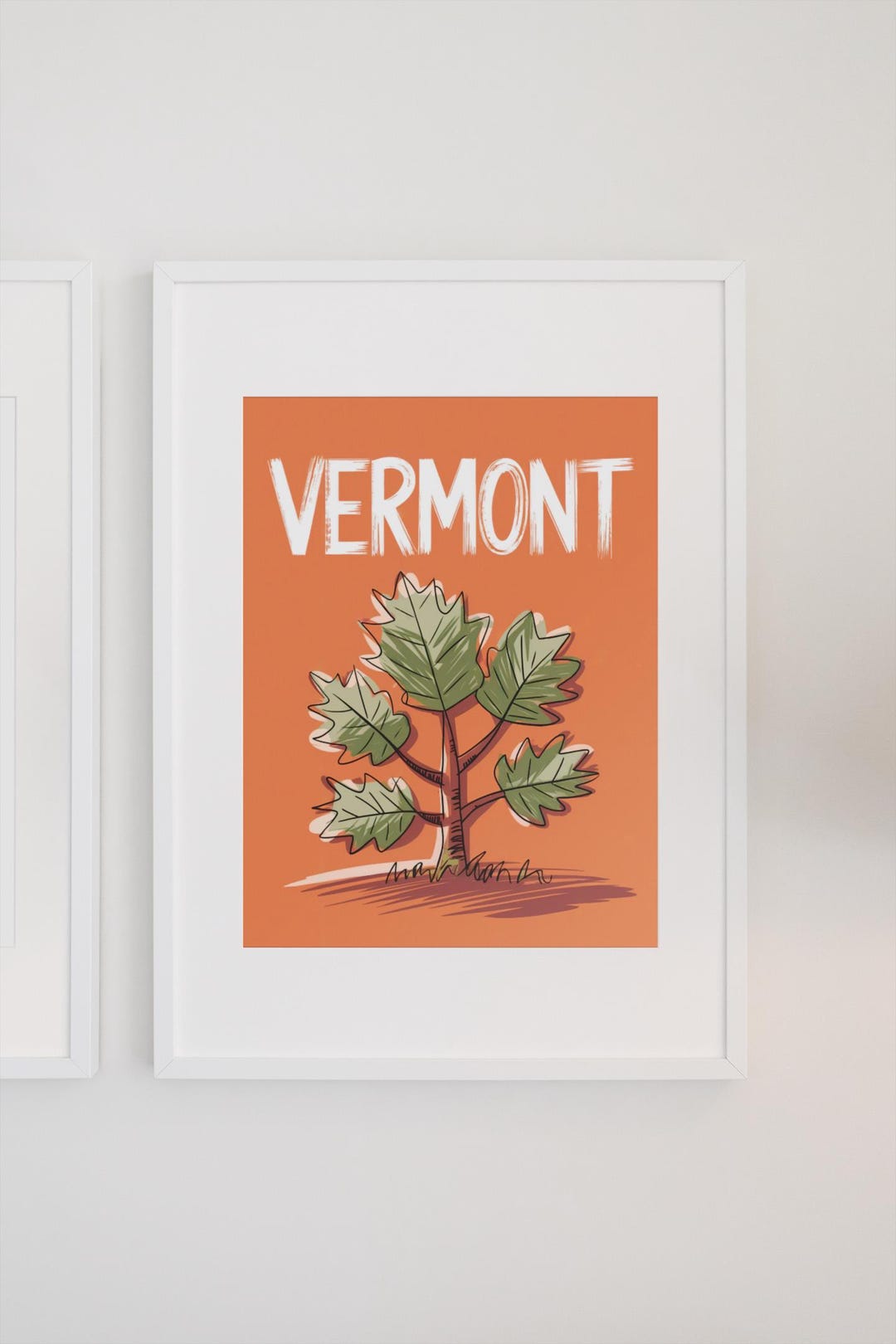 Vermont State Wall Art Poster Print Vermont Home Decor Instant Download ...