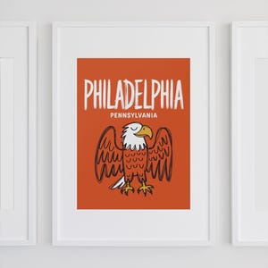 Philadelphia Pennsylvania Wand Kunst Druck Philadelphia Wand Kunst Sofort Download Philadelphia Adler Druck Pennsylvania State Sofort Download