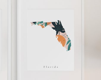 Florida Citrus Print, Florida Oranges Print, Florida Orange Print, Florida Dorm Print, Florida Living, Florida Decor, Florida Art Print