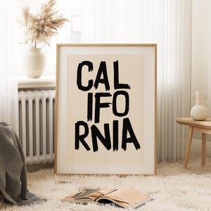 California State Wall Art, California Art Print, California Wall Art, State Wall Art, California State Prints, California Decor, California