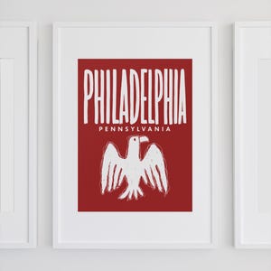 Philadelphia Pennsylvania Wand Kunst Druck Philadelphia Wand Kunst Sofort Download Philadelphia Adler Druck Pennsylvania State Sofort Download