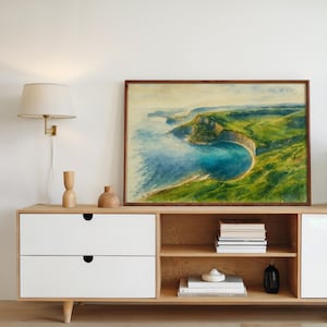 Coastal Landscape Wall Art Print Home Decor Landscape Print Printable Wall Art Print Coast Landscape Ocean Living Room Decor Horizontal Art