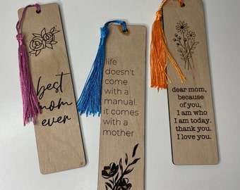 Mother's Day Bookmark, Personalized Bookmark, Custom Bookmark, reading gift, Mothers Day Gift, mom gift, gift for moms
