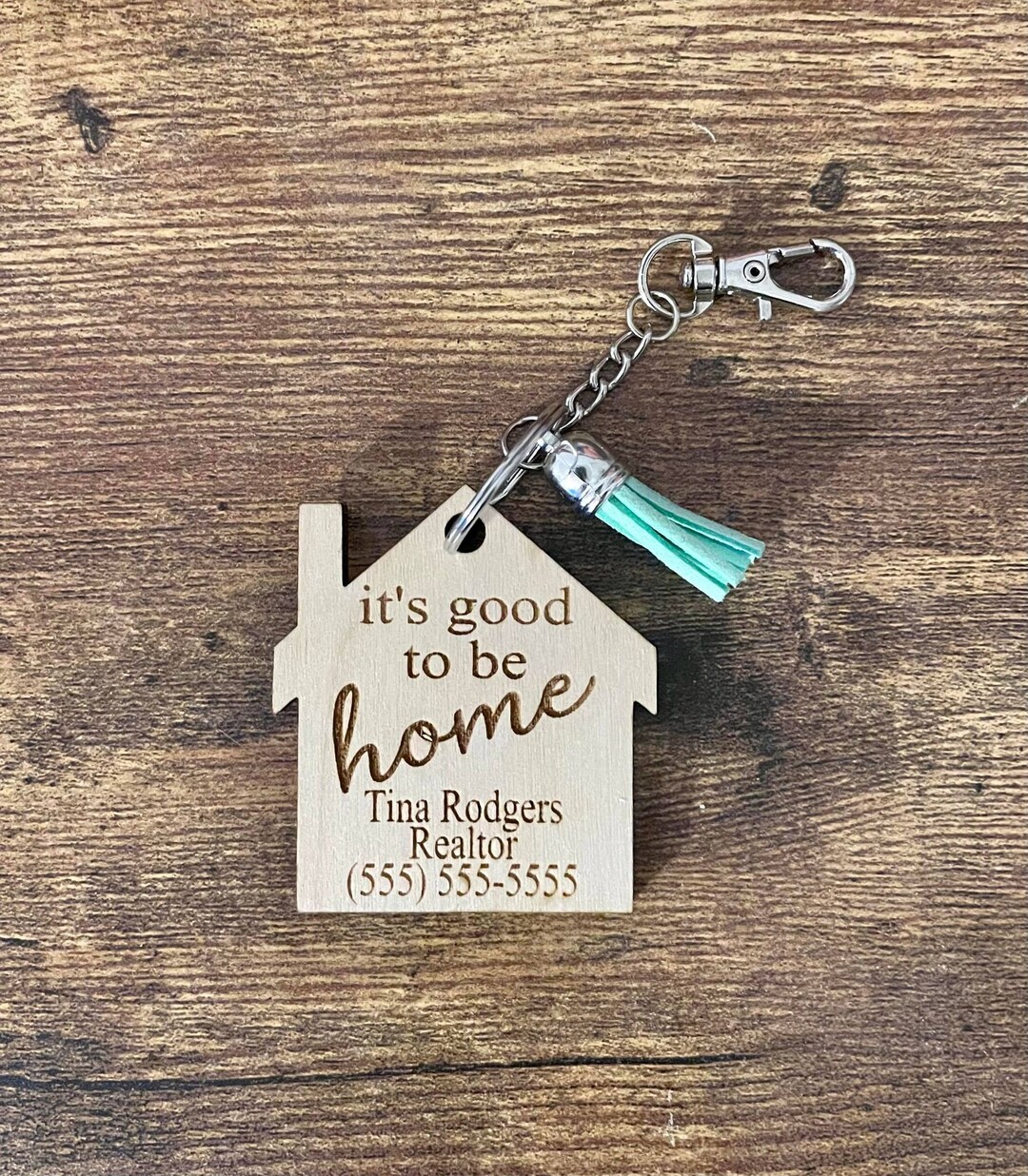 Realtor Keychain Closing Gift Realtor Marketing Home Custom
