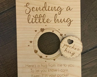Pocket Hug | Valentines gift | Missing you | pocket token | Valentines Day