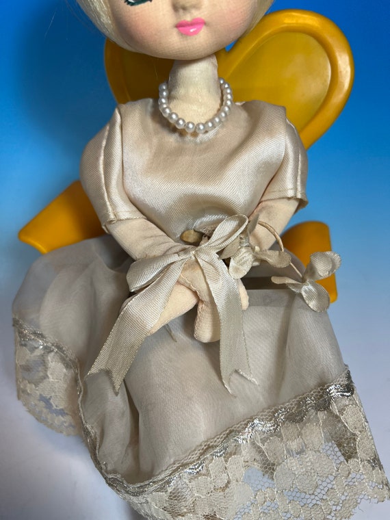 Vintage 60s Senpo Japan Bride Big-eye Doll Music Box - Etsy