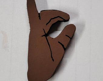 IC Handsign - Iota Delta - Wood Cutout