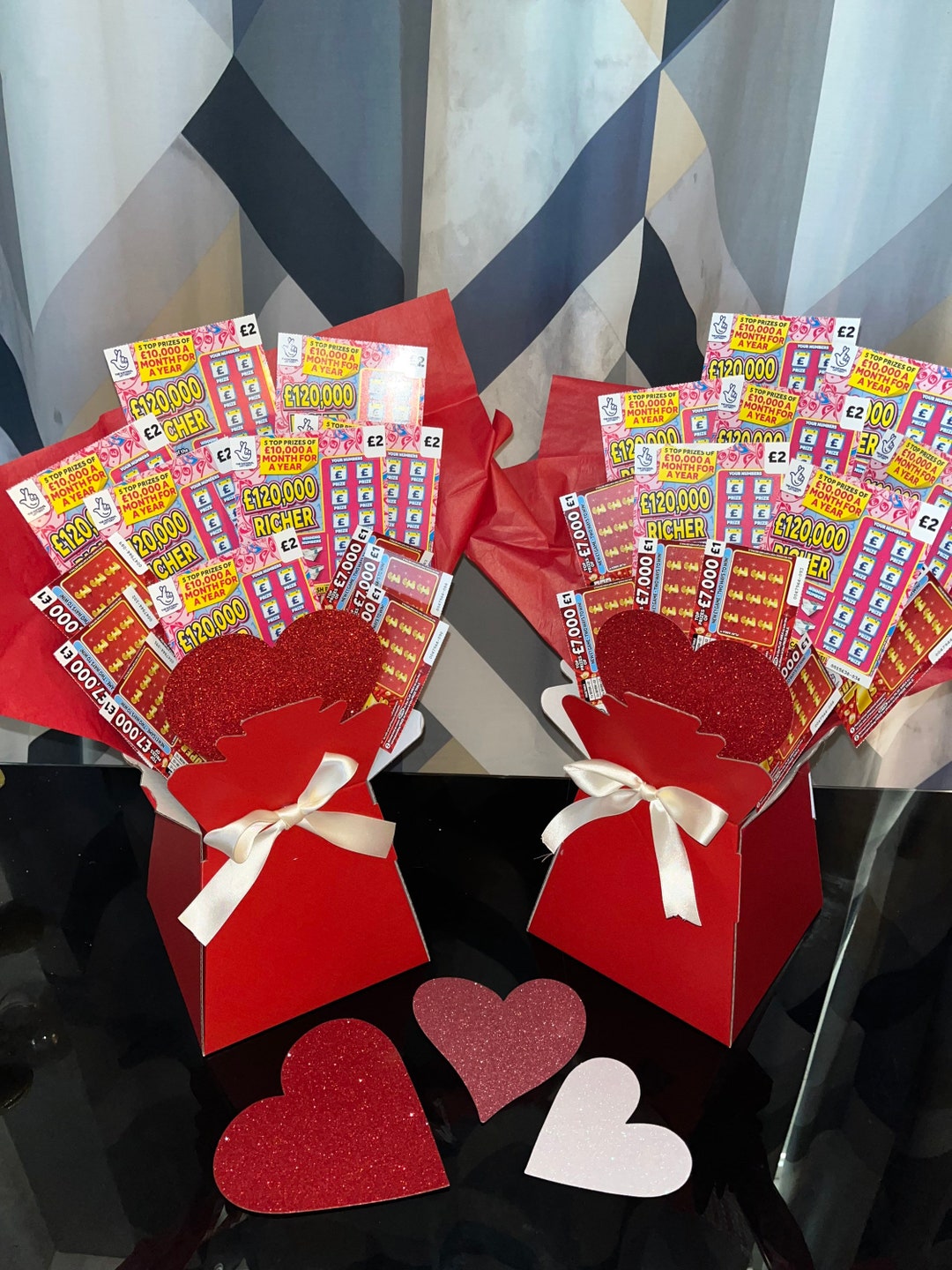 Valentines Scratchcard Bouquet Birthday Gift Etsy UK