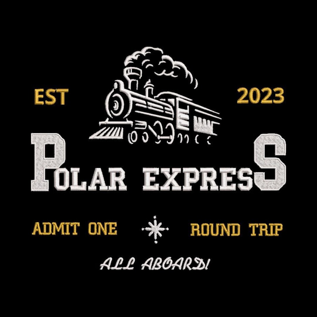 Polar Express Machine Embroidery Designs Trendy and Festive, Machine