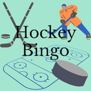Hockey Bingo, 24 Printable Hockey Bingo Sheets