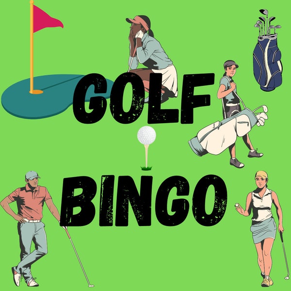 Golf Bingo, 24 Printable Golf Bingo Sheets