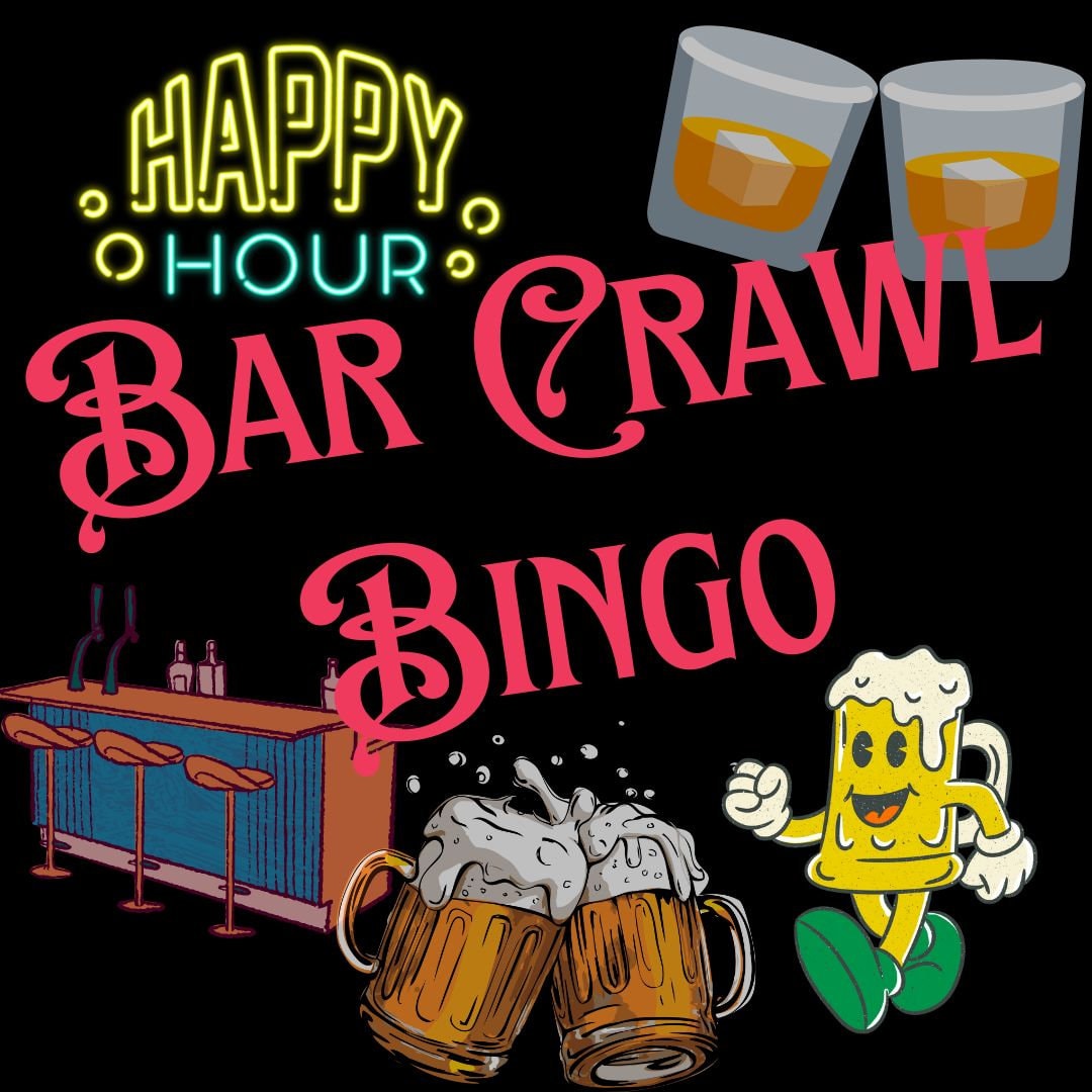 Bar Crawl Bingo, 24 Printable Bar Crawl Bingo Sheets Etsy Canada