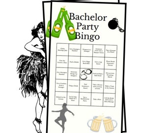 Bachelor Party Bingo: 24 Printable Game Sheets (Digital Download)