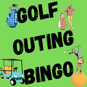 Golf Outing Bingo, 25 Printable Golf Bingo Sheets, Bachelor Party Games