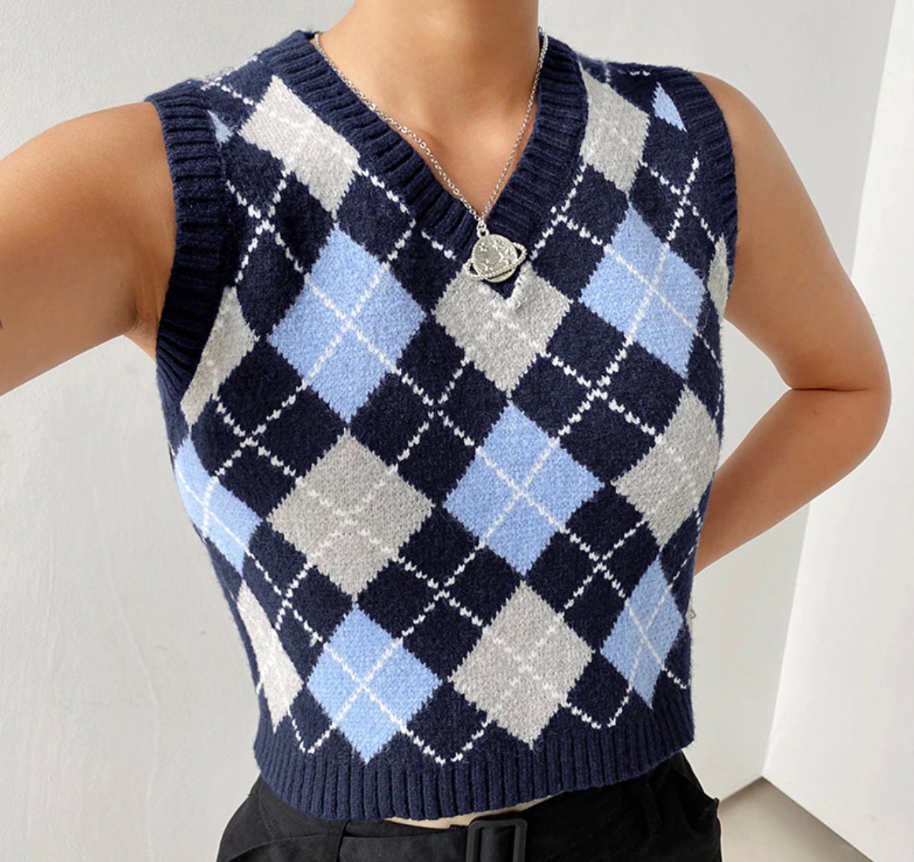 Buy Argyle Top Online In India Etsy India