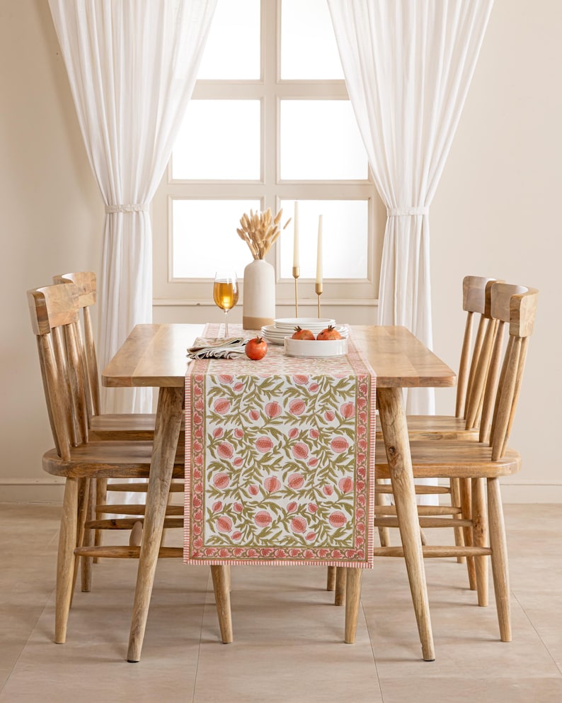 ThePinkSoiree Pomegranate Grove Table Runner - Thumbnail 5