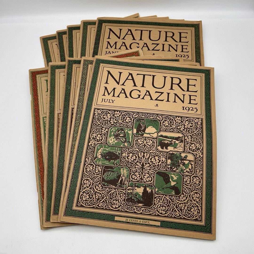 Nature Magazine 1925, Lot of 10, Illustrated Monthly, American Nature ...