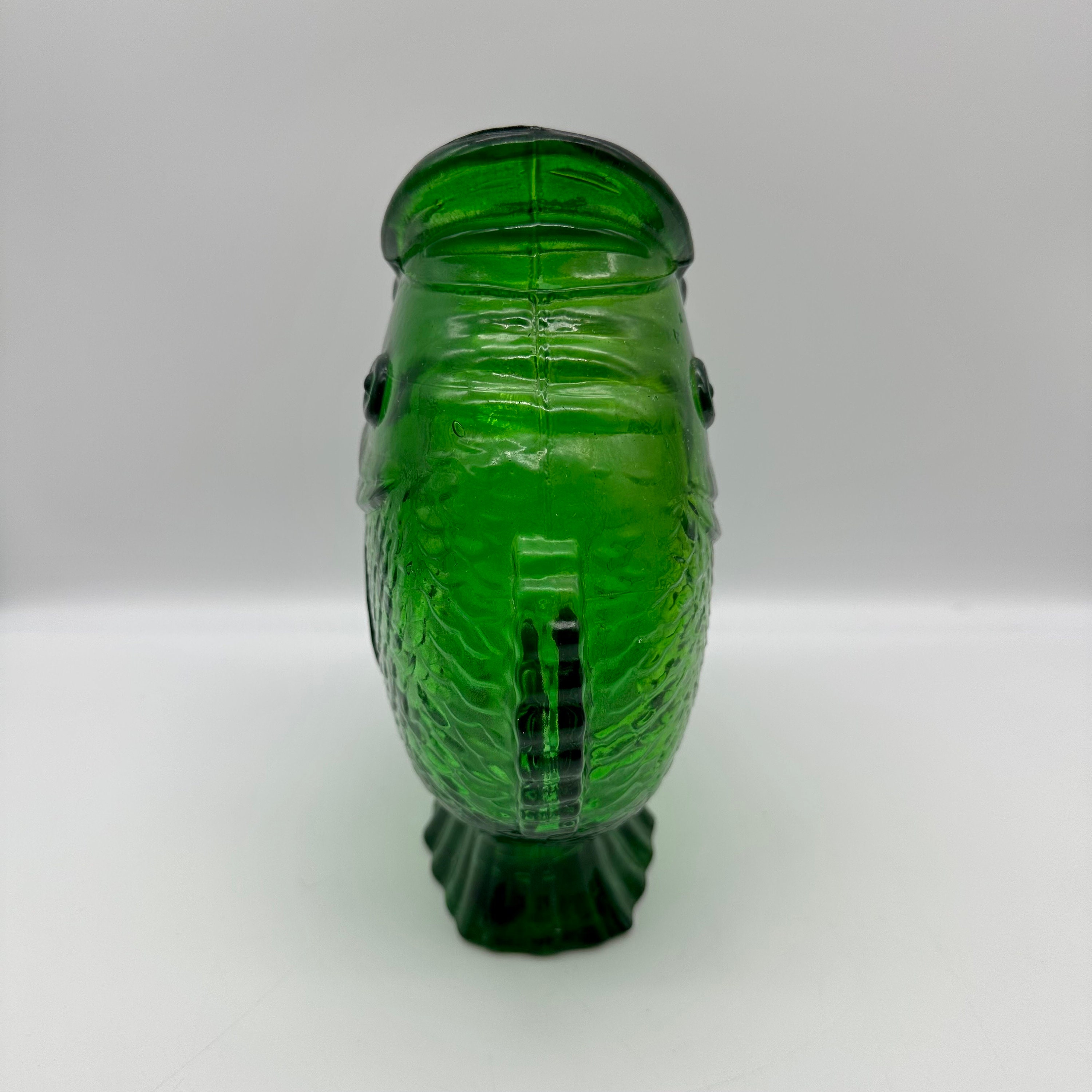 Bright Green Open Mouth Fish Glass Vase Made in Spain Etsy