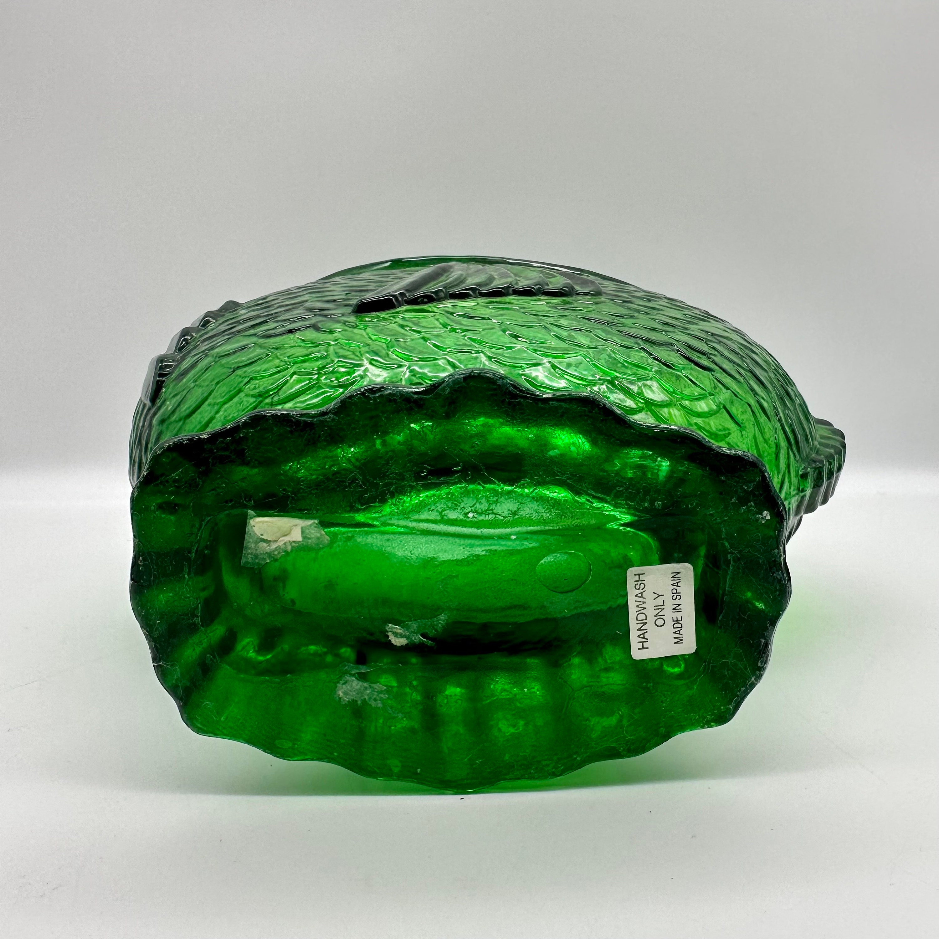 Bright Green Open Mouth Fish Glass Vase Made in Spain Etsy